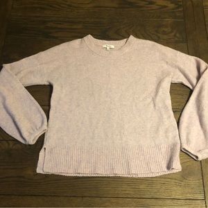 Madewell purple pink wool blend sweater size small